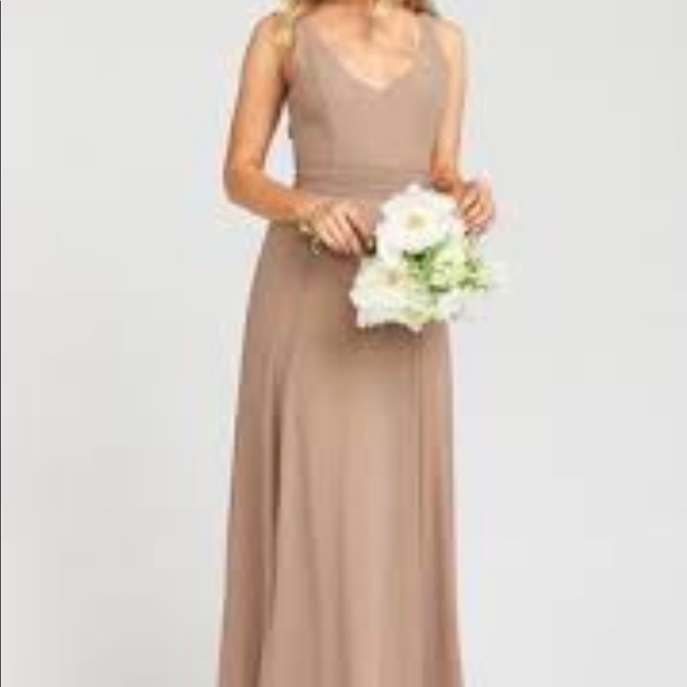 Show Me Your Mumu Beige Jenn Maxi Dress Bridesmaid